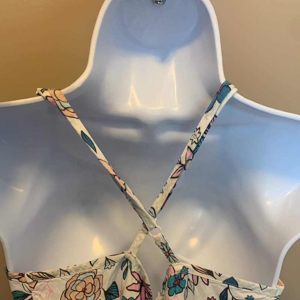 Flower Print Mini Dress - Picture 2 of 6